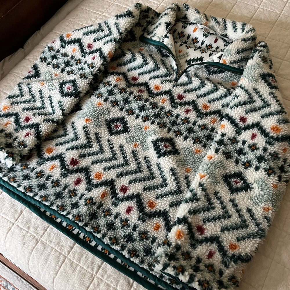 LL Bean Sherpa Pullover